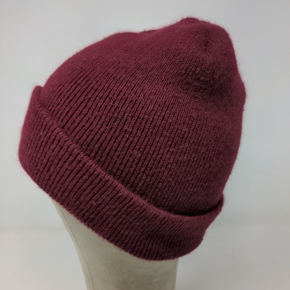 Unbranded Men's Knit Beanie Ski Cap Hat Red Embroidered D Warriors Logo - Picture 5 of 11